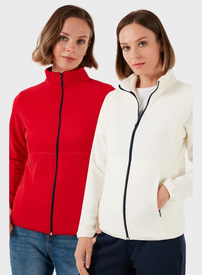 ليلا كارديجان نسائي من الصوف القطبي بسحاب مزدوج مضاد للوبر بقصة ضيقة من ليلا