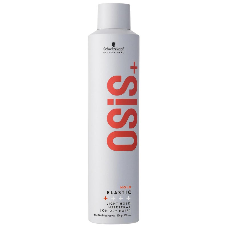 OSiS+ Elastic Light Hold Hairspray 9oz - |Lightweight Brushable Hold | Heat Protection and Shine for All Hair Types - Image 1