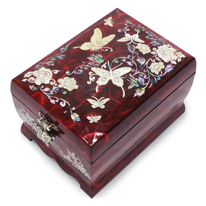 MADDesign Mother of Pearl MADDesign Mother of Pearl Lacquered Jewelry Music Box 