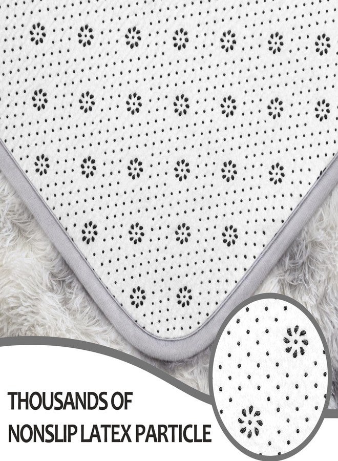Hutha 6x9 Large Area Rugs for Living Room, Super Soft Fluffy Modern Bedroom Rug, Tie-Dyed Grey White Indoor Shag Fuzzy Carpets for Girls Kids Nursery Room Home Decor - Image 5