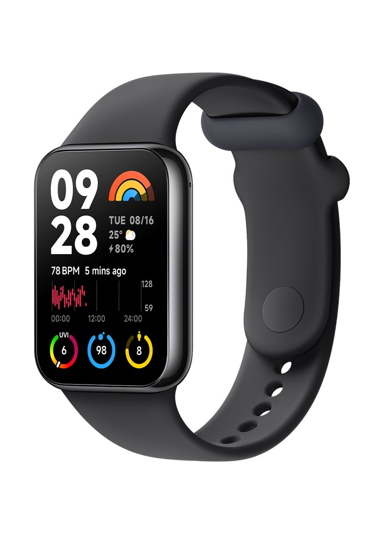 شاومي Smart Band 8 Pro، شاشة AMOLED كبيرة عالية الدقة مقاس 1.74 بوصة باللون الأسود - Image 2