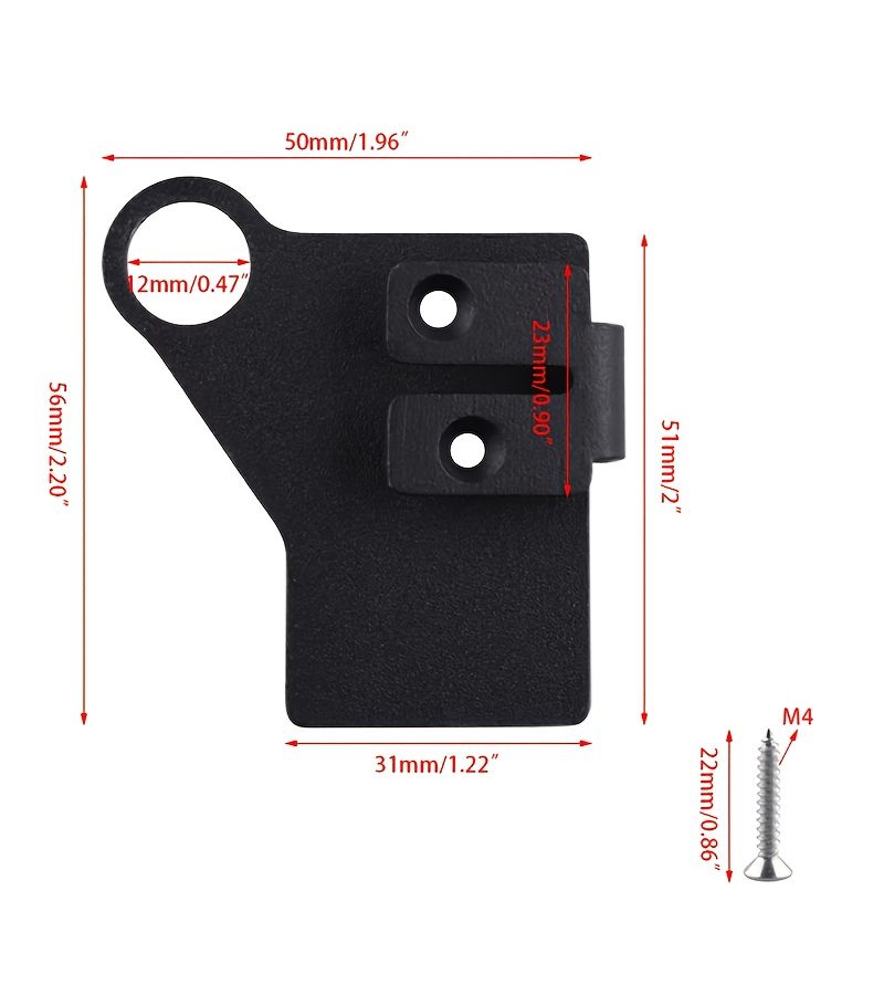 Black Repair Kit for Norcold RV Refrigerator Door Hinges - Image 2