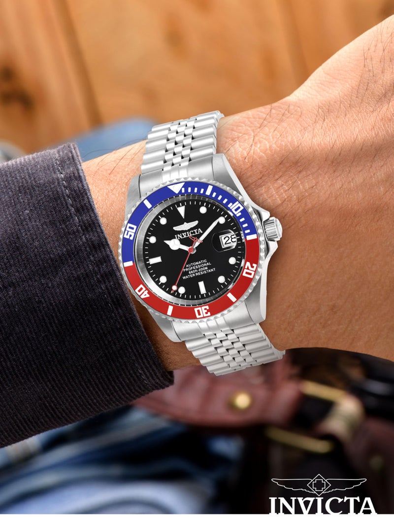 Invicta Men's Pro Diver Automatic Watch with Stainless Steel Band, Silver (Model: 29176) - Image 2
