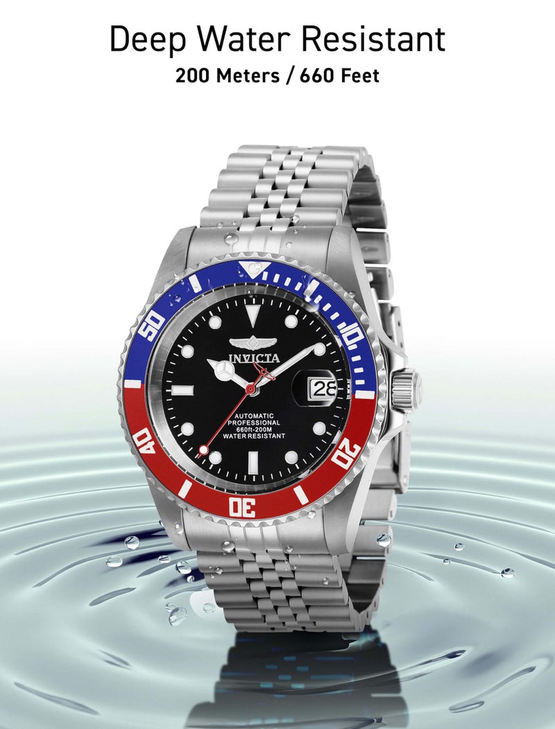 Invicta Men's Pro Diver Automatic Watch with Stainless Steel Band, Silver (Model: 29176) - Image 5