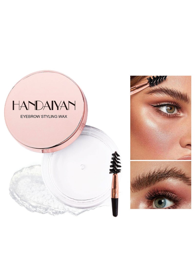 Handaiyan Eyebrow Styling Wax Brow Gel Clear Natural Hold Fluffy Brow Soap - 7g - Image 1
