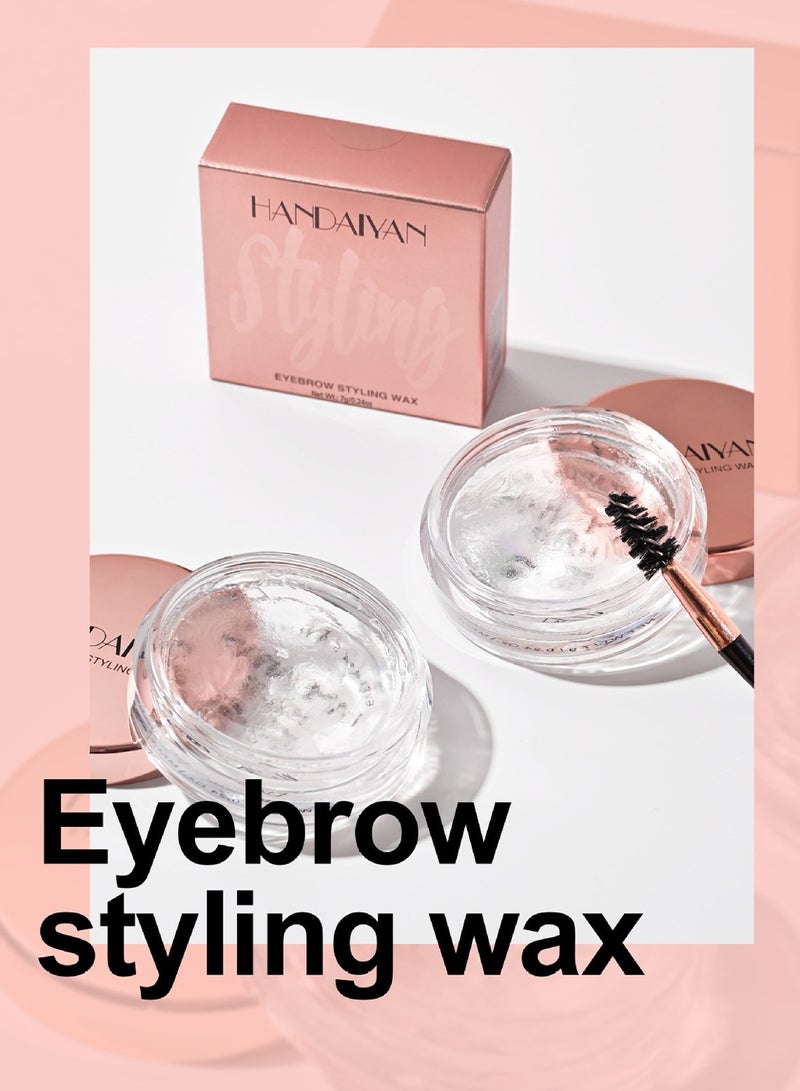 Handaiyan Eyebrow Styling Wax Brow Gel Clear Natural Hold Fluffy Brow Soap - 7g - Image 5