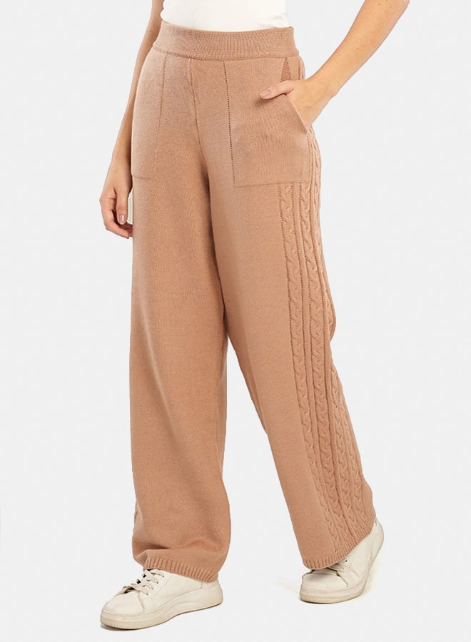 Carina Lounge Pants with Cable Knit - Image 2