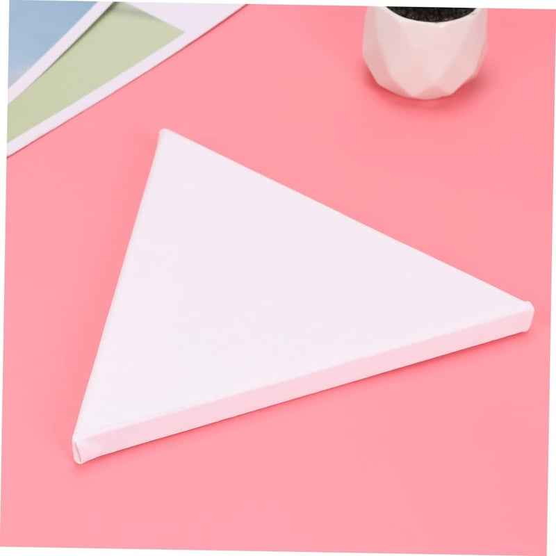 Varied size selections 2PCS Irregular Triangle Acrylic Oil Painting Panels White Canvas Boards for Students Artists Painting Cloth Suitable for Oils Acrylics Tempera All-round unified build - Image 3