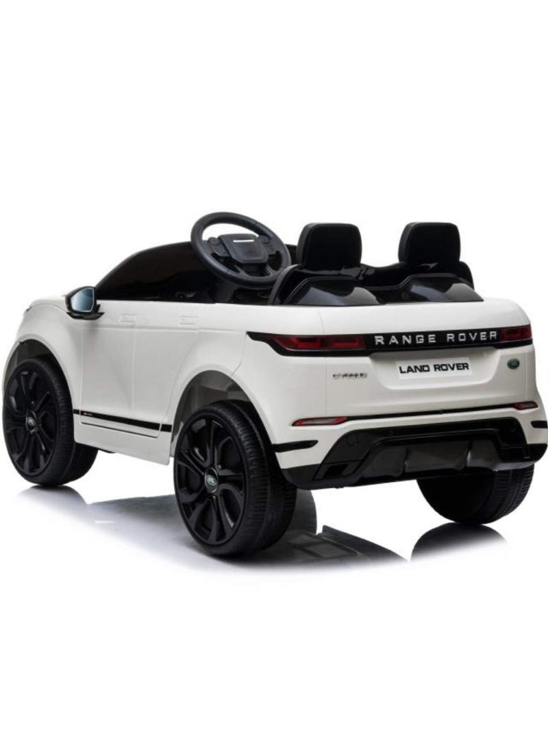 Range Rover Range Rover Evoque Licensed Electric Car, 12V Ride On Car With Remote Control For Kids - White - Image 4