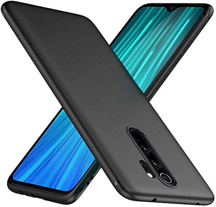 SHINESTAR Redmi Note 8 Pro Case Cover  Soft Flexible Shock Absorbent Protective Phone Cover for Xiaomi Redmi Note 8 Pro Matte Black by NiceStoreUAE - Image 2
