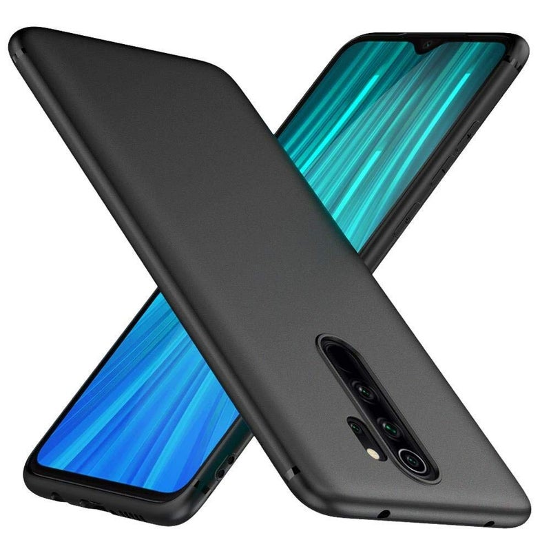SHINESTAR Redmi Note 8 Pro Case Cover  Soft Flexible Shock Absorbent Protective Phone Cover for Xiaomi Redmi Note 8 Pro Matte Black by NiceStoreUAE - Image 1