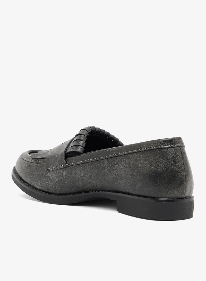 GLAMOROUS BLACK PU Casual Loafers for Women | Best Price UAE
