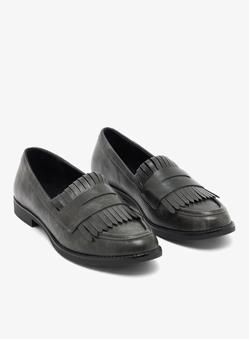 GLAMOROUS BLACK PU Casual Loafers for Women | Best Price UAE