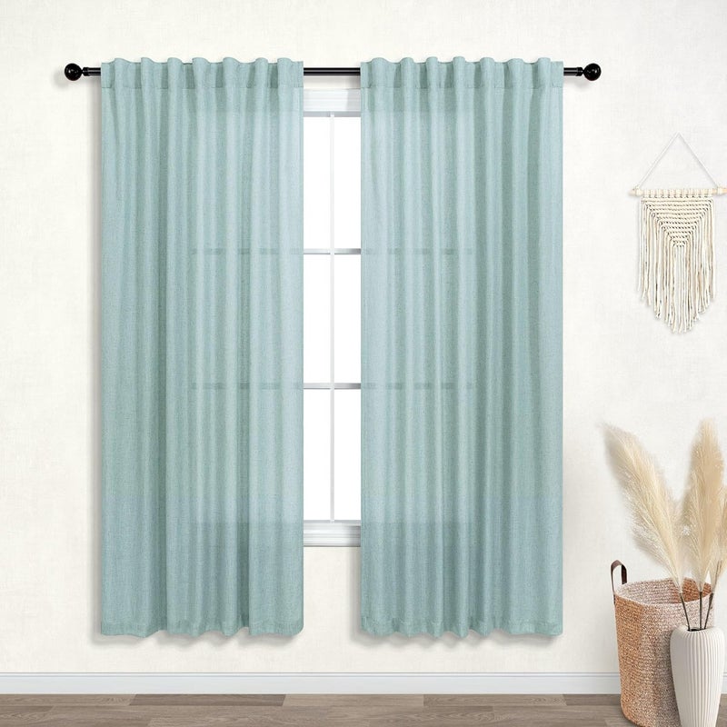 KOUFALL Sheer Baby Curtains for Nursery - Image 1