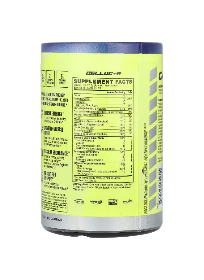 C4  Cellucor C4 / Cellucor, C4 Sport Strength, Pre-Workout, Hawaiian Punch®, Berry Blue Typhoon, 14.3 oz (406 g)  - Image 2