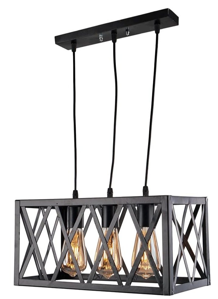 Generic Black Modern Rectangular ceiling lamp k1002  - Image 1