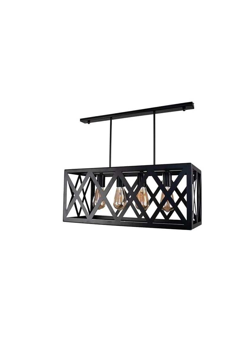 Generic Black Modern Rectangular ceiling lamp k1002  - Image 2