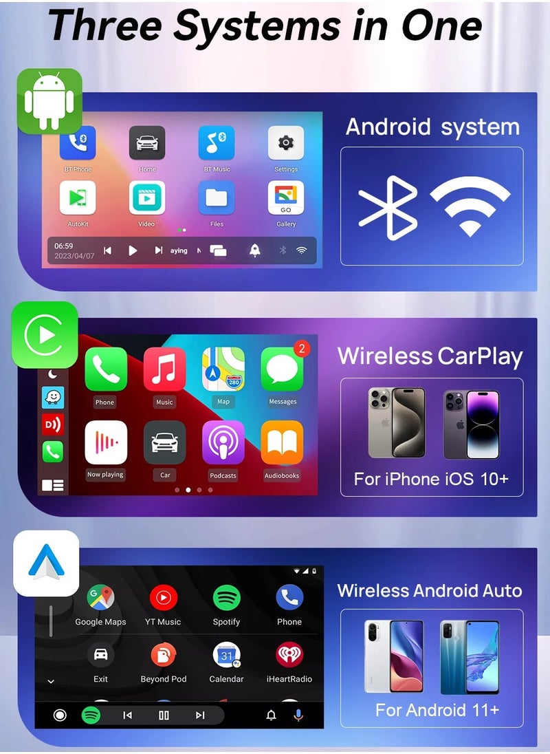 Carlinkit - CarlinKit Lite carplay AI box Android 10 2GB+32GB Wireless CarPlay Wireless Android Auto Youtube Netflix iptv 2.4G+5GWiFi car smart system box 4 in 1 play Store - Image 1