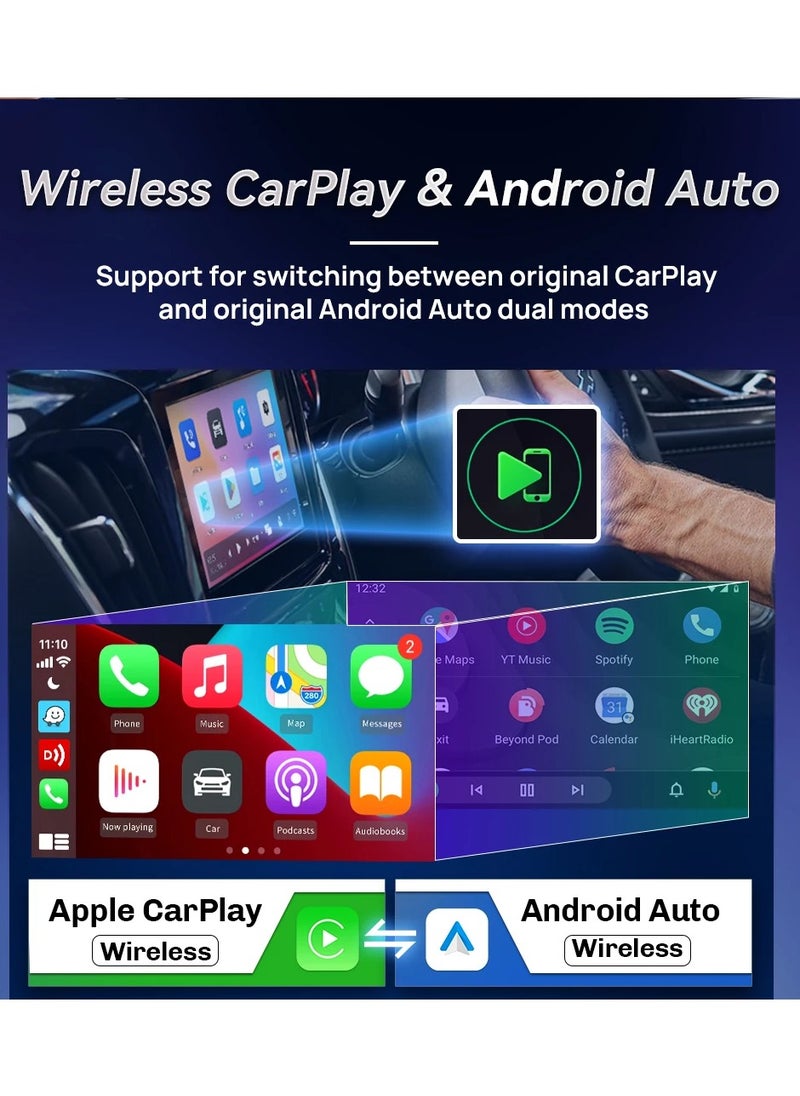 Carlinkit - CarlinKit Lite carplay AI box Android 10 2GB+32GB Wireless CarPlay Wireless Android Auto Youtube Netflix iptv 2.4G+5GWiFi car smart system box 4 in 1 play Store - Image 1