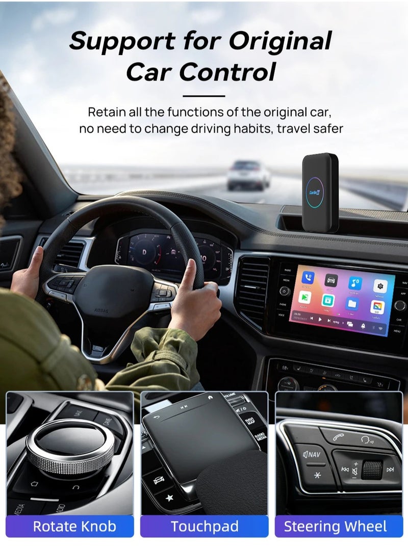 Carlinkit - CarlinKit Lite carplay AI box Android 10 2GB+32GB Wireless CarPlay Wireless Android Auto Youtube Netflix iptv 2.4G+5GWiFi car smart system box 4 in 1 play Store - Image 1