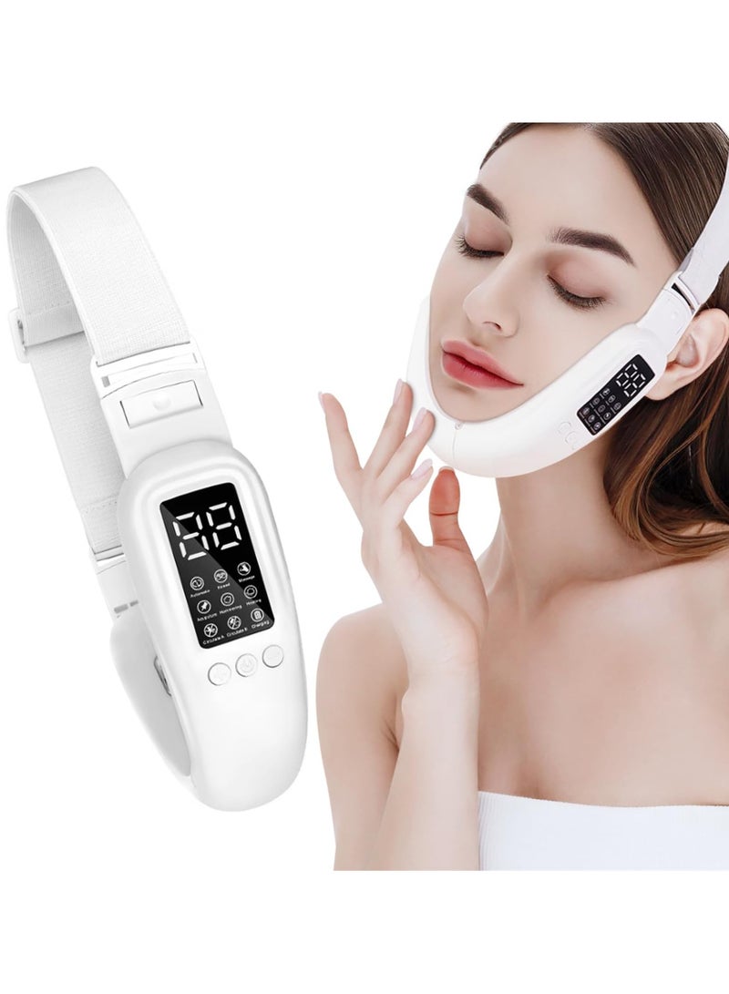 Loquat Electric Face Lift Double Chin Device, 8 Modes, 15 Intensity Levels, Intelligent Lifting, and Firming Facial Massager for Women - Image 1