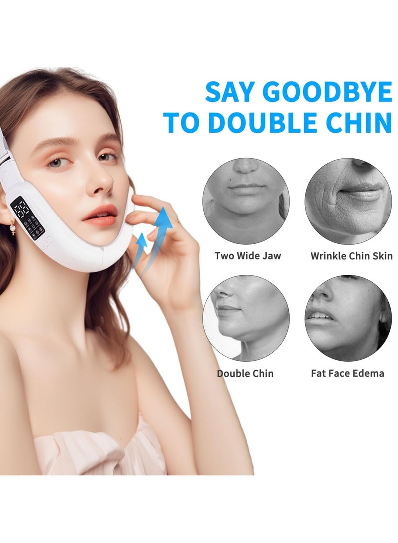 Loquat Electric Face Lift Double Chin Device, 8 Modes, 15 Intensity Levels, Intelligent Lifting, and Firming Facial Massager for Women - Image 5