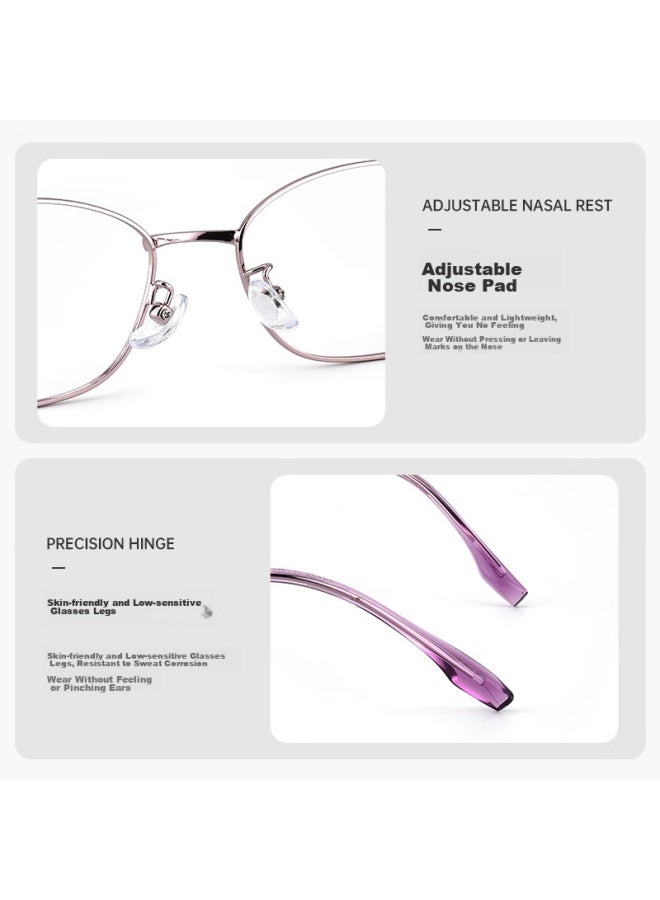 Oona Ouna Reading Gl For Men And Women, High-definition Anti-blue Light Anti-radiation Gl For Elderly, Rose Purple, 2.00 Diopter - Image 4