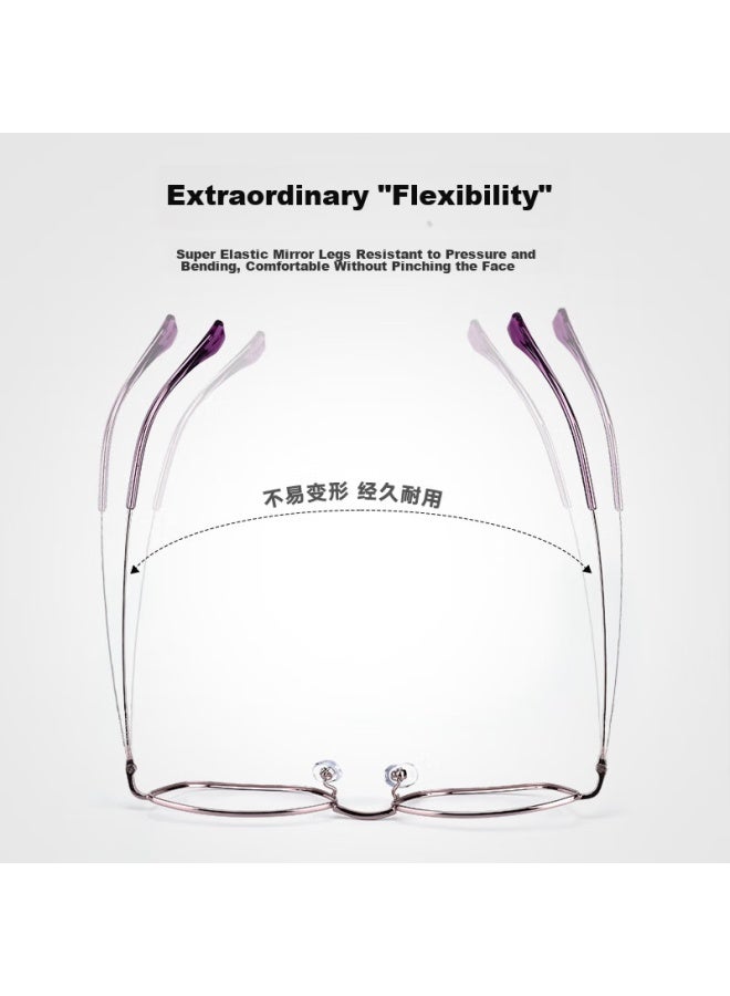 Oona Ouna Reading Gl For Men And Women, High-definition Anti-blue Light Anti-radiation Gl For Elderly, Rose Purple, 2.00 Diopter - Image 2