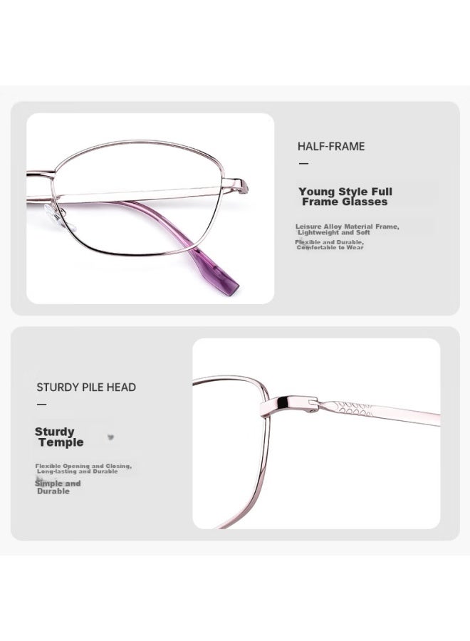 Oona Ouna Reading Gl For Men And Women, High-definition Anti-blue Light Anti-radiation Gl For Elderly, Rose Purple, 2.00 Diopter - Image 3