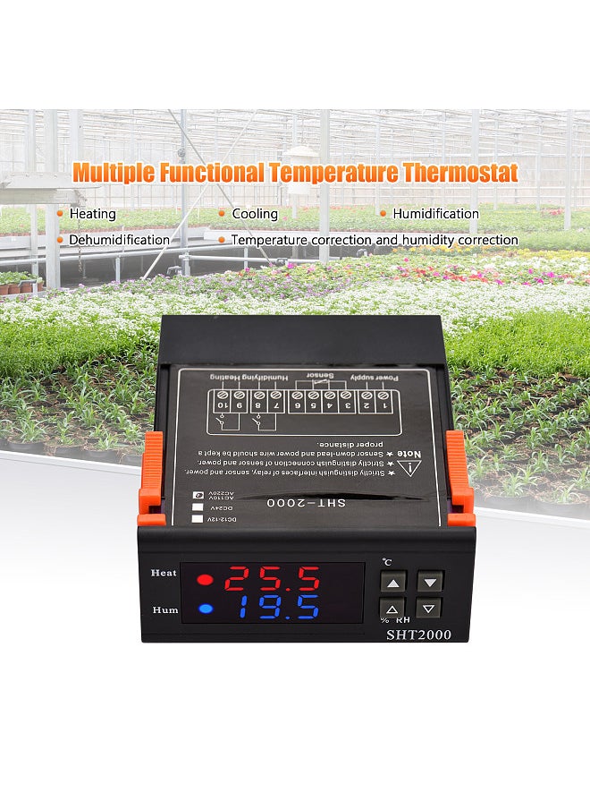 Digital Temperature Controller SHT2000 Intelligent Temperature Regulator AC 110~220V Refrigerator Thermostat