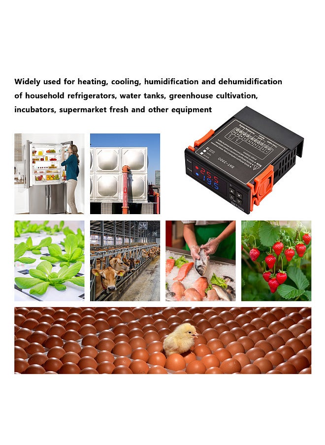 Digital Temperature Controller SHT2000 Intelligent Temperature Regulator AC 110~220V Refrigerator Thermostat
