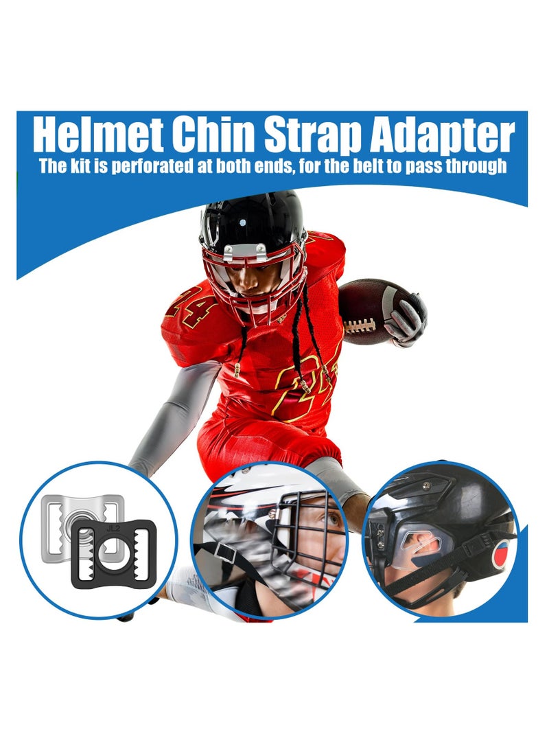 SYOSI Hockey Helmet Repair Kit, 31PCS, Football Helmet Hardware Kit Include 4 J Clips/ 4 Rubber Gaskets/ 4 R Shape Football Visor Clips/ 16 Screw Nuts/ 4 Chin Strap Adapter/ Screwdriver (31) - Image 5