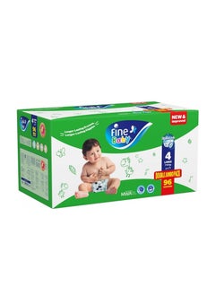Fine Baby Fine Baby Diapers Size (4) - Mega Pack - 96 Diapers 