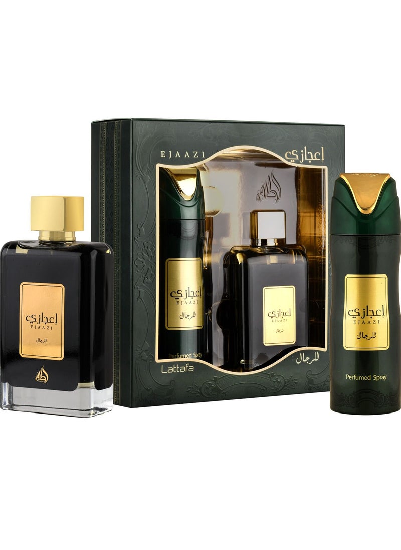 Lattafa مجموعة هدايا إيجازي EDP 100 مل وDEO 200 مل  - Image 1