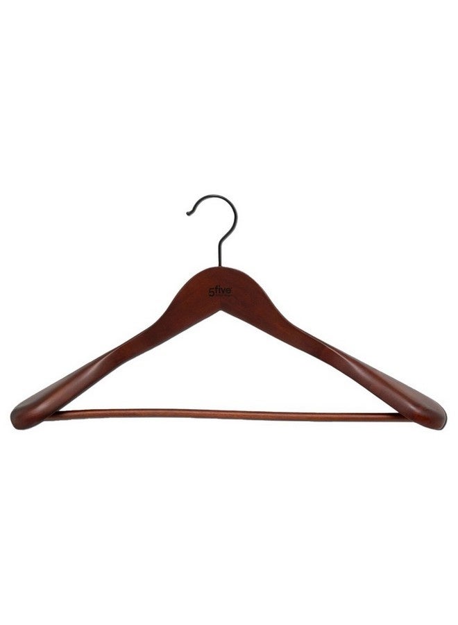Five Simply Smart Hang'Suit Durable Jacket Hanger Brown 23 x 5.5 x 45 cm 203120 - Image 1