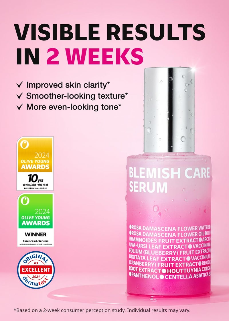 ISOI Blemish Care Up Serum for Face, Vegan Hydrating Serum for Smooth & Glass Skin Effect, Skin Barrier & Moisture Balance for Women, Arbutin & Rose Otto Oil, Korean Skin Care (1.18 fl. oz, 35ml) - Image 2