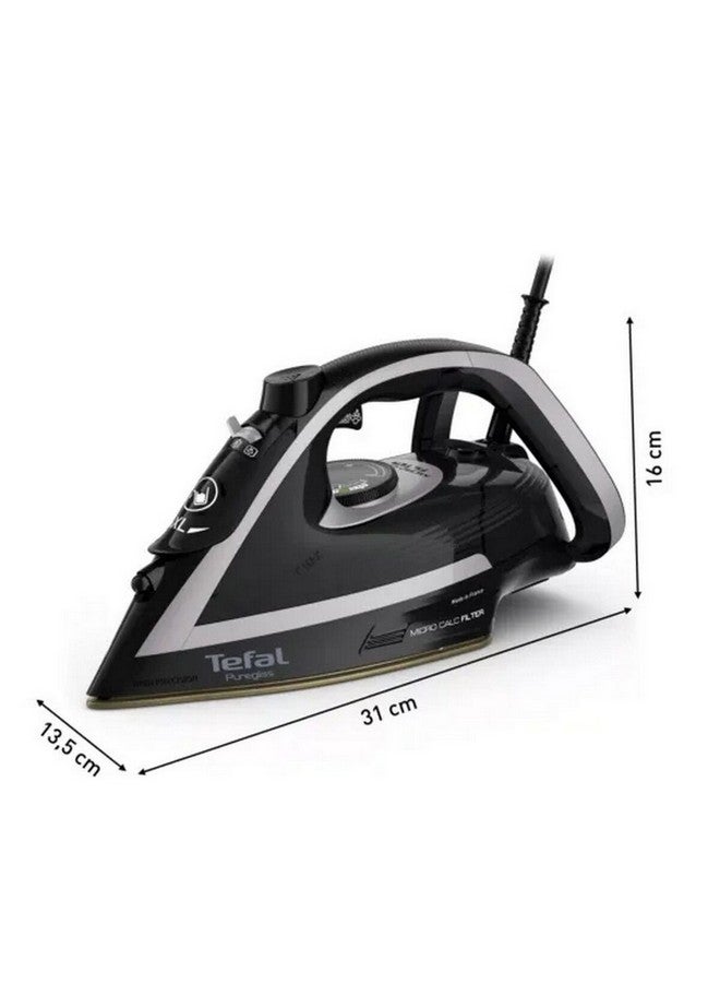Tefal 3000W Puregliss Anti-Stain Protection Steam Iron 270 ml 270 ml 3000 W FV8062G0 Black/Grey - Image 4