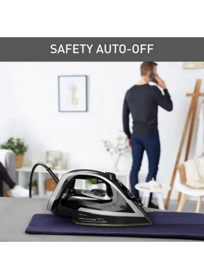 Tefal 3000W Puregliss Anti-Stain Protection Steam Iron 270 ml 270 ml 3000 W FV8062G0 Black/Grey - Image 3