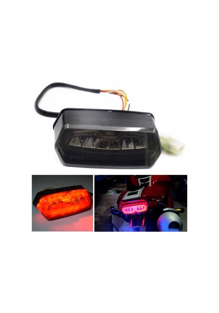 New Integrated Red LED Brake Tail Light for Honda Motorcycles - Image 2
