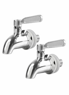 KASTWAVE 2 Pack Beverage Dispenser Replacement Spigot Stainless Steel Polished Finished Water Drink Faucet Metal  - Image 2