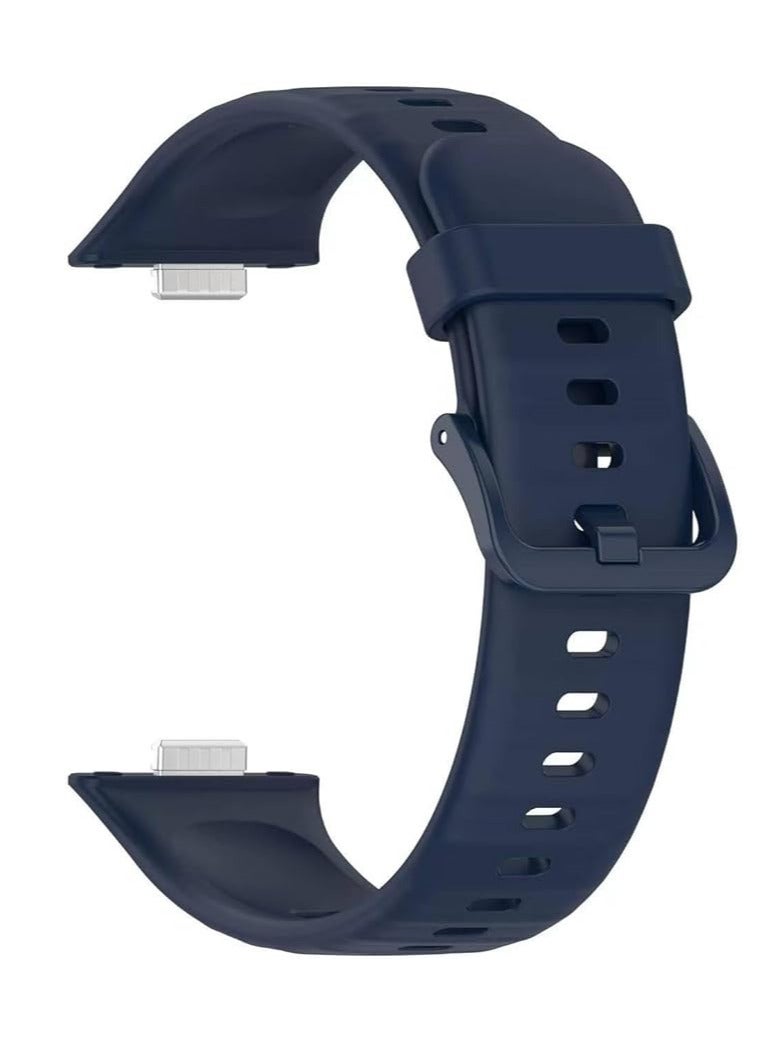 Silicone Bracelet for Watch Fit 3/Watch Fit 4 Pro/Fit 4 Strap (2025), Soft Silicone Sport Replacement Strap for Women/Men, Adjustable Waterproof Sports Band - Image 2