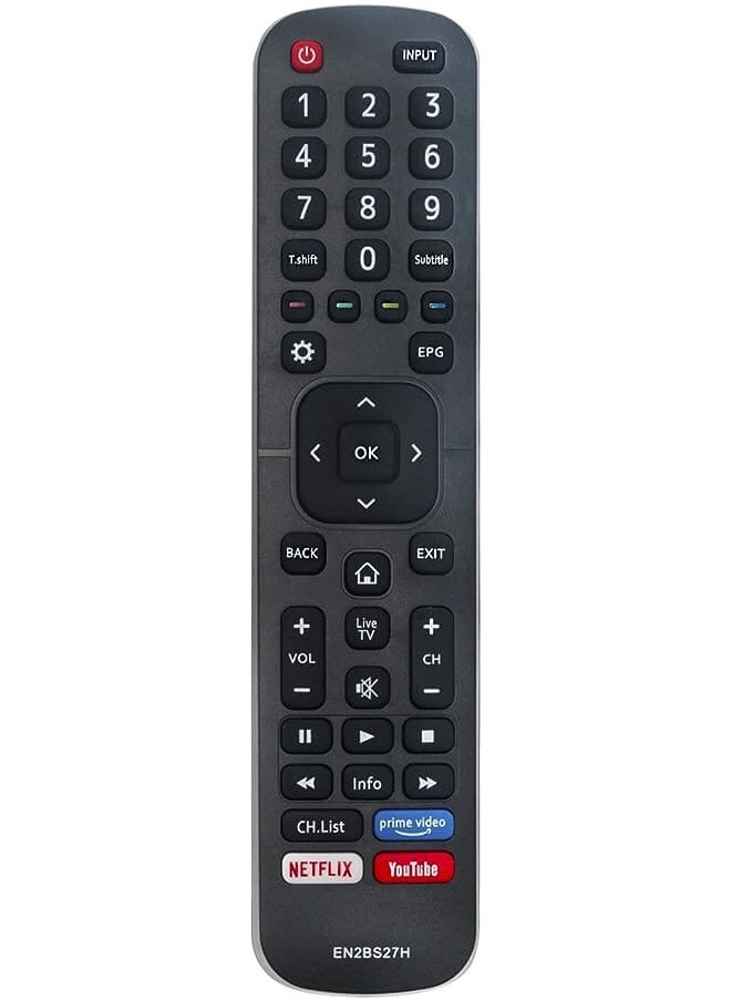 BURAQ - En2Bs27H Replacement Remote Fit For Hisense Led Tv B8000 65B8000Uw 65B7100 65Q8600 Ledn70B7100Uw Ledn55B8000Uw 55B8000 50B7100 65U7Wf H43A6140 H50A5900 H50A6100 H50A6140 H50Ae6030 H55A6100 - Image 1