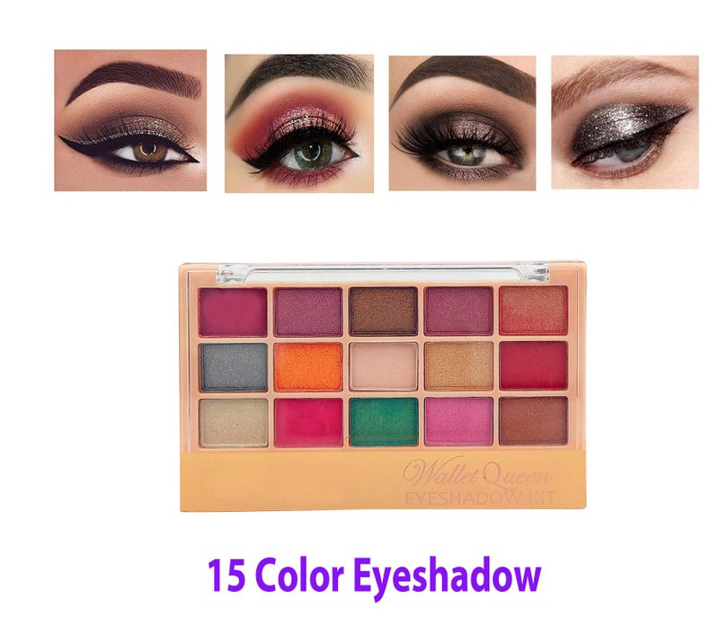 G4U All in One (11 in 1) Makeup Kit With 2 Nail Polishs,3 Lipsticks,Eyeshadow,Penliner,Kajal, Lipliner,Foundation,Pouch Women Gift Set Makeup Kit 18032021A95 - Image 2