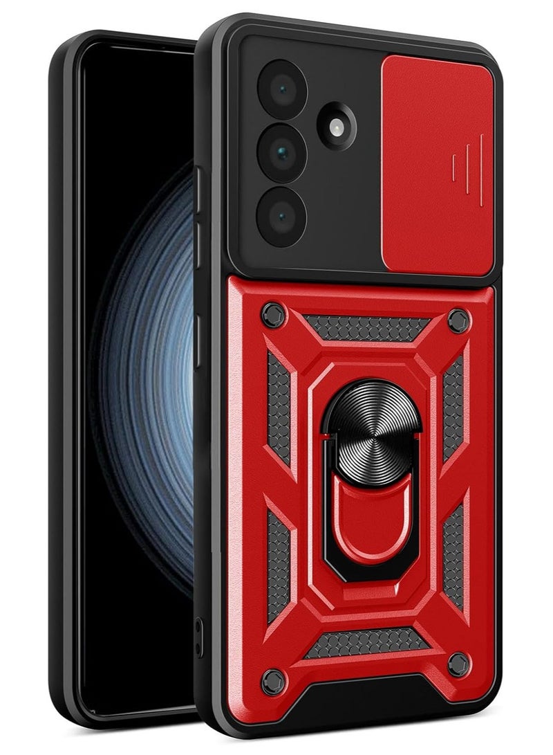 samsung a56 Shield Full Protection Case With Metal Ring &Slide Camera Cover For samsung a56 