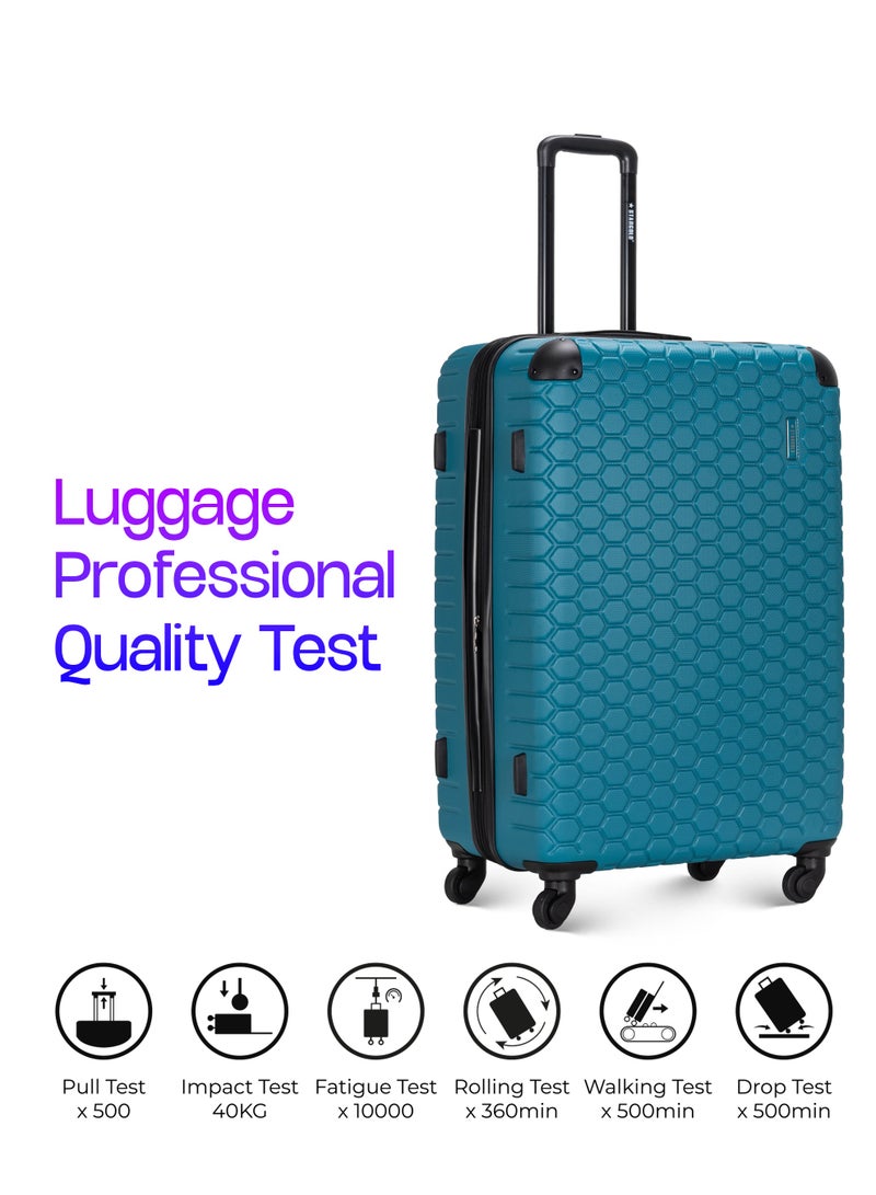 ستارجولد 4 عبوات من عربة أمتعة مقفلة ذات رقم دوار للجانب الصلب - Image 4