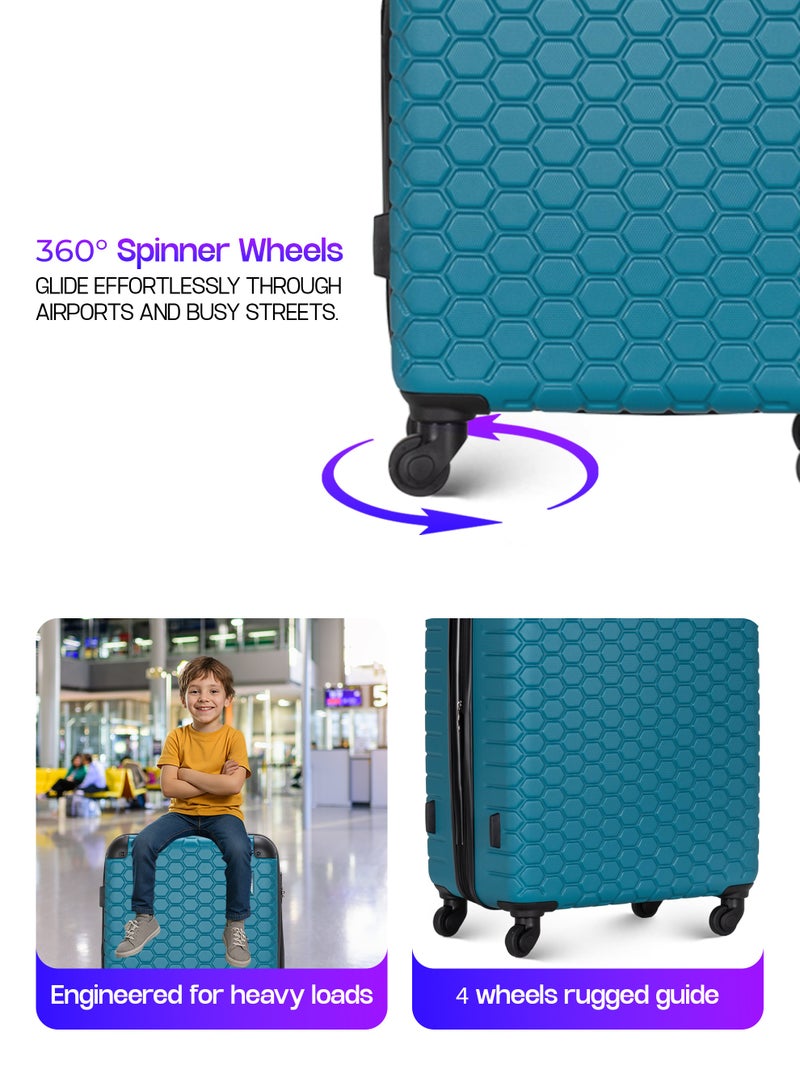 ستارجولد 4 عبوات من عربة أمتعة مقفلة ذات رقم دوار للجانب الصلب - Image 5