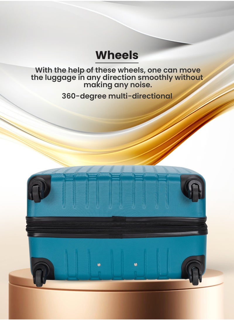 Stargold - 4 Pack Of Hardside Spinner Number Locked Luggage Trolley - Image 1