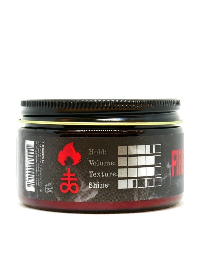 Lockhart's Authentic Grooming Co. LLC - Lockhart's Fire and Brimstone Matte Clay, Medium / Firm Hold, Matte Finish, 3.7 oz. - Image 1