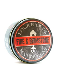 Lockhart's Fire and Brimstone Matte Clay, Medium / Firm Hold, Matte Finish, 3.7 oz.
