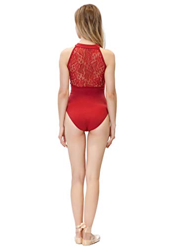 ModLatBal Women's Halter Neck Spandex Cotton Ballet Dance Gymnastics Leotard - Image 5